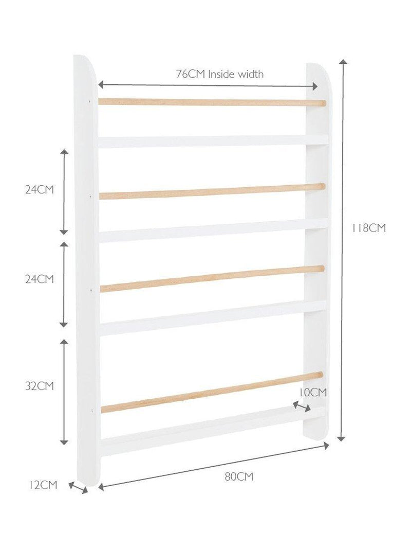 Great Little Trading Co Greenaway children's bookcase White/Natural, imported from the UK