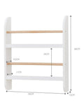 Great Little Trading Co compact bookcase White Natural - British product
