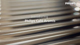 Philips Cafe Aromis silver coffee machine, imported from the UK