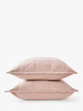 Christy laundered cotton pillowsham pink 65x65cm - British product