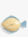 &k Amsterdam plaice-shaped lidded platter yellow, imported from the UK