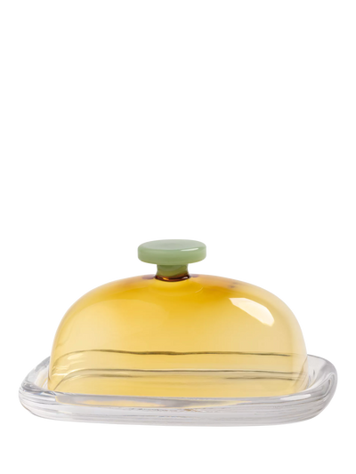 John Lewis &k Amsterdam Cantine Butter Dish, Yellow- Buy online at McGrocer