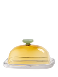 &k Amsterdam yellow butter dish with lid - British product