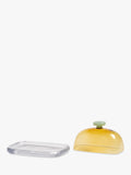 &k Amsterdam yellow butter dish with lid - British product