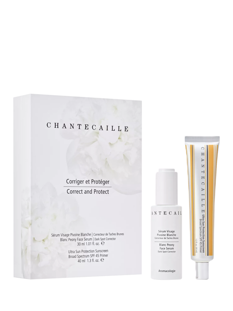 Chantecaille Correct & Protect skincare gift set, imported from the UK