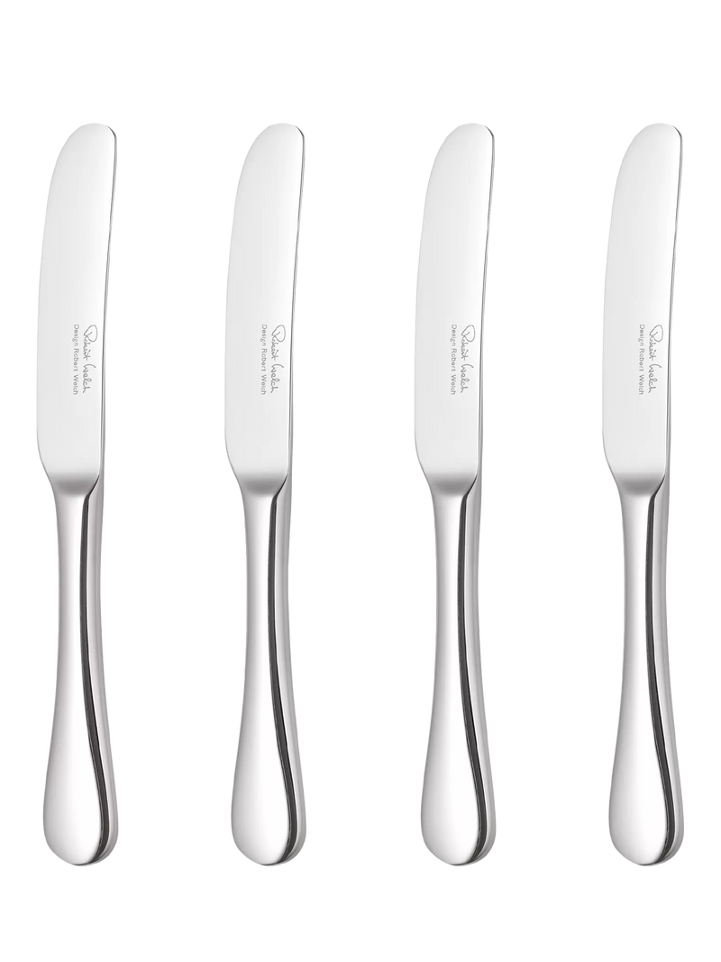 Robert Welch Radford Bright butter knives set of 4, imported from the UK