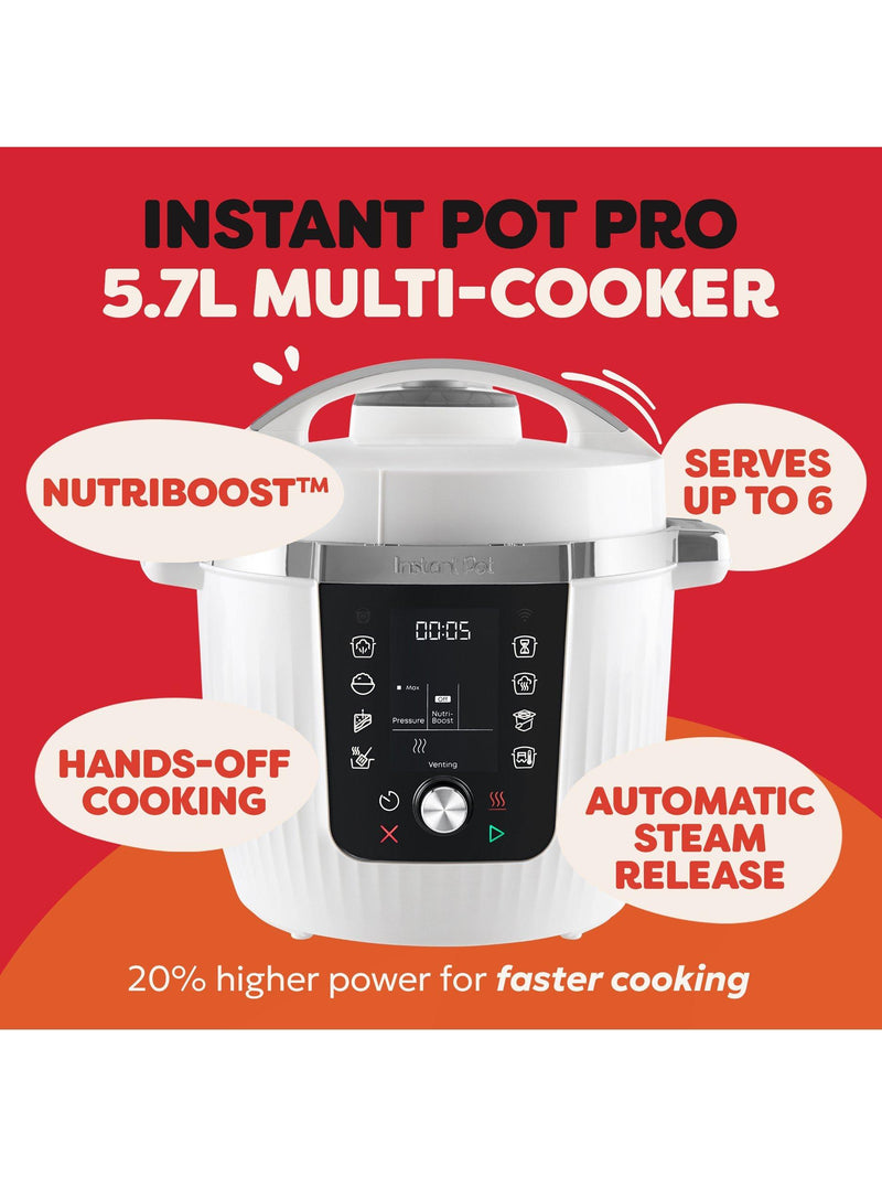 Instant Pot Pro Wi-Fi 5.7L multi cooker, imported from the UK