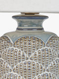 Neptune table lamp reactive blue small ceramic base, UK version