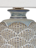 Neptune table lamp reactive blue small ceramic base, UK version