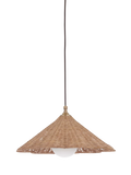 Neptune rattan pendant light natural 45cm, imported from the UK