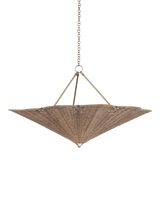 John Lewis Neptune Athena Rattan Uplight Ceiling Chandelier Natural 50cm x 80cm- Buy online at McGrocer