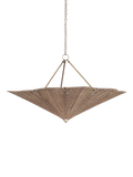 Neptune natural rattan uplight chandelier, UK version