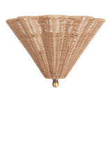 John Lewis Neptune Athena Rattan Wall Light Natural- Buy online at McGrocer
