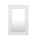 Neptune Buckingham rectangular wall mirror in off white, imported from the UK