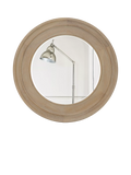 Neptune Edinburgh round wood wall mirror 96cm vintage oak (British brand)