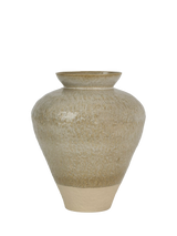 John Lewis Neptune Verwood Stoneware Urn Vase, Beige, 23cm- Buy online at McGrocer