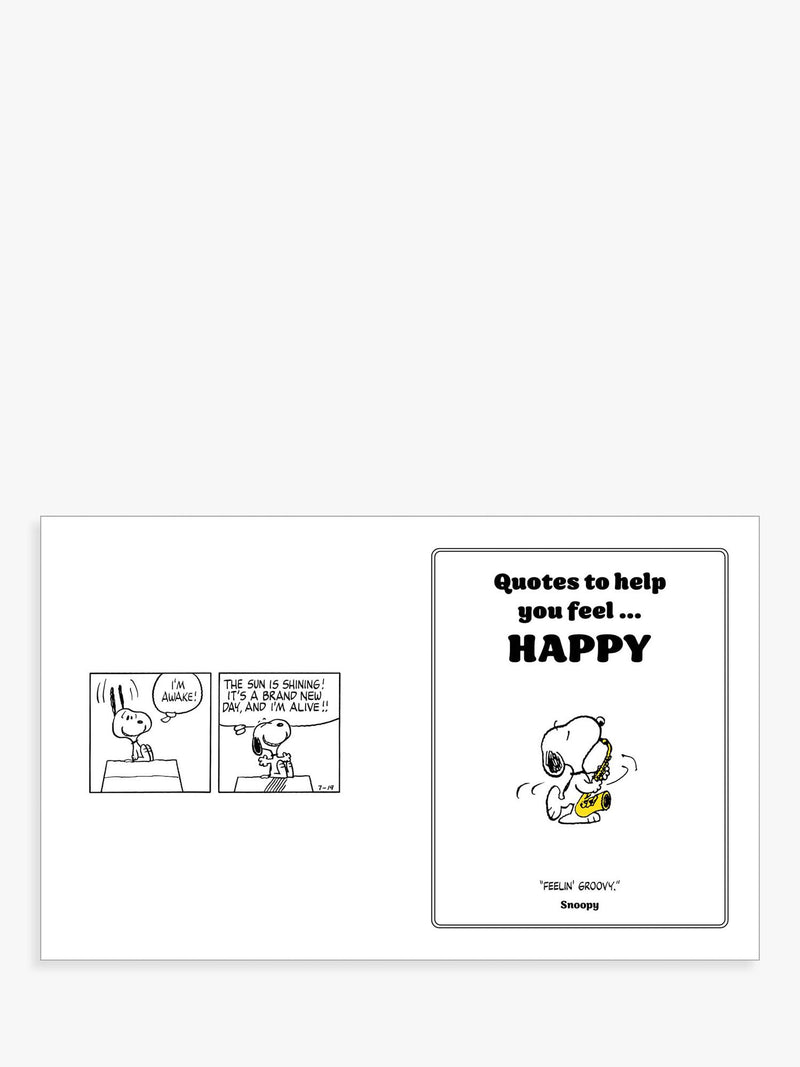 Peanuts Snoopy quote book hardback, UK version