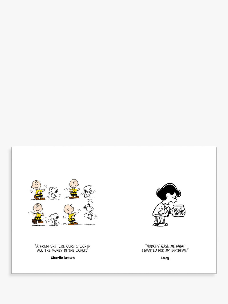 Peanuts Snoopy quote book hardback, UK version
