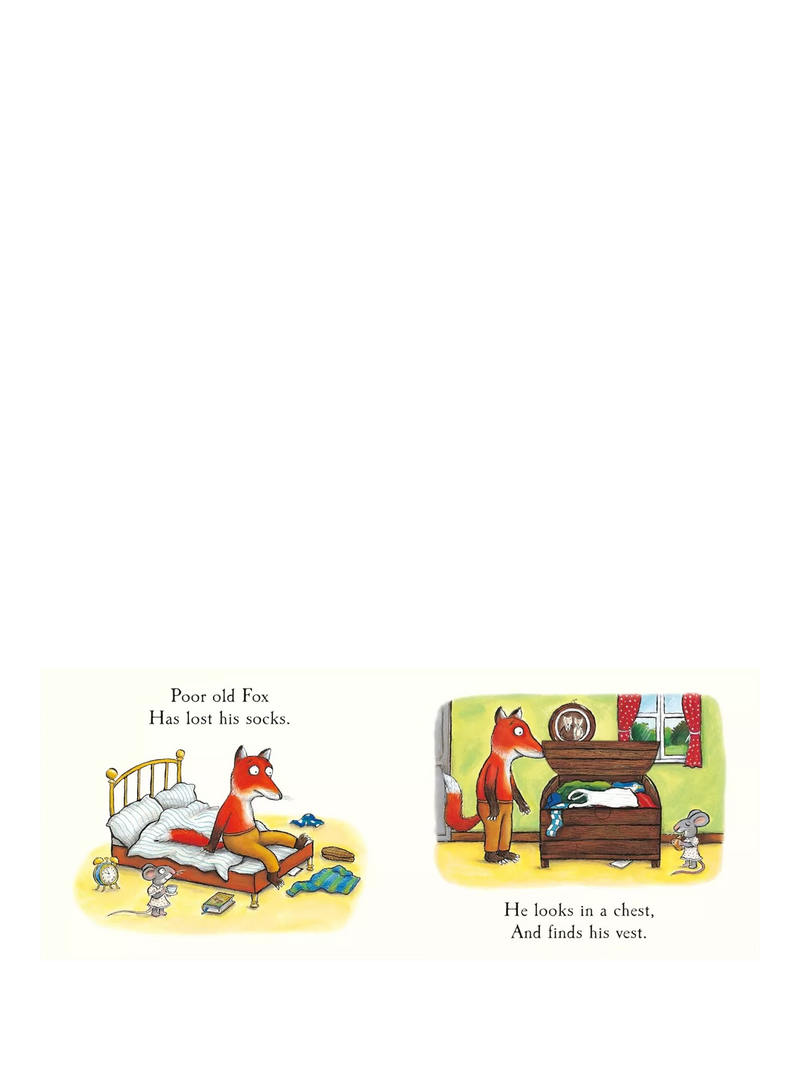 Julia Donaldson Fox's Socks lift-the-flap board book (British brand)