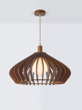 John Lewis Finn Large pendant light wooden slats, imported from the UK