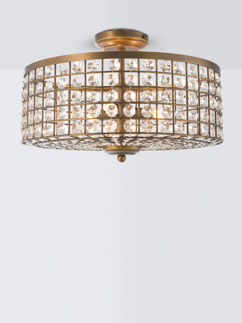 John Lewis Orvieto semi flush ceiling light satin bronze (British brand)
