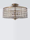 John Lewis Orvieto semi flush ceiling light satin bronze (British brand)