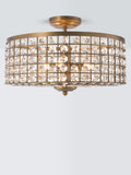John Lewis Orvieto semi flush ceiling light satin bronze (British brand)