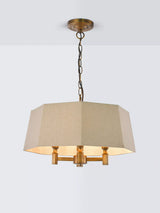 John Lewis John Lewis Winchester 4 Bulb Hexagon Ceiling Light, Oatmeal- Buy online at McGrocer