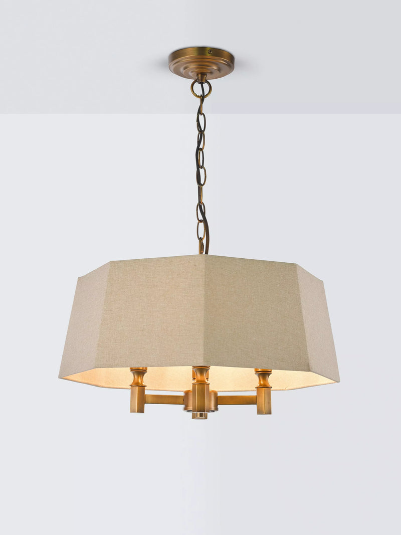 John Lewis hexagon oatmeal pendant light (British brand)