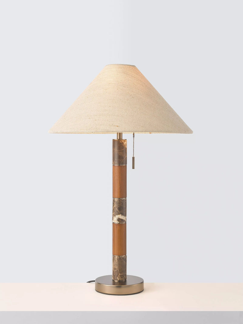 John Lewis Farrow table lamp Emperador Marble, imported from the UK