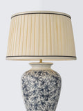 John Lewis Harroway ceramic floral table lamp navy 58cm - British product