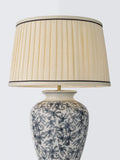 John Lewis Harroway ceramic floral table lamp navy 58cm - British product