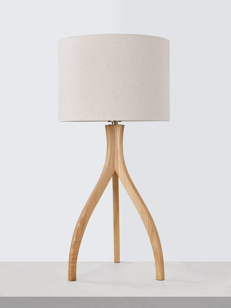John Lewis Havelle table lamp ash wood natural, UK version