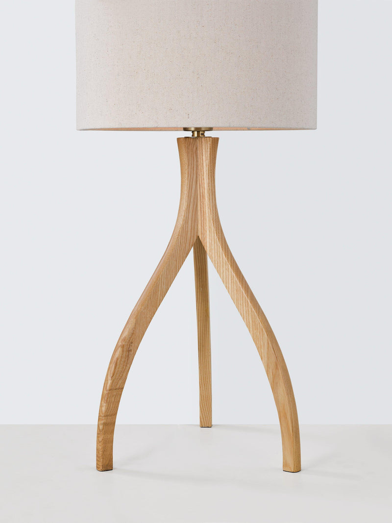 John Lewis Havelle table lamp ash wood natural, UK version