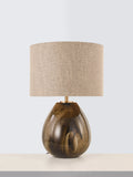 John Lewis Merriot glass table lamp mocha, imported from the UK