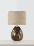 John Lewis Merriot glass table lamp mocha, imported from the UK