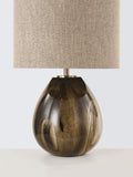 John Lewis Merriot glass table lamp mocha, imported from the UK