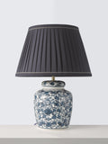 John Lewis navy ceramic table lamp, UK version