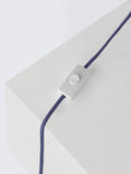 John Lewis navy ceramic table lamp, UK version