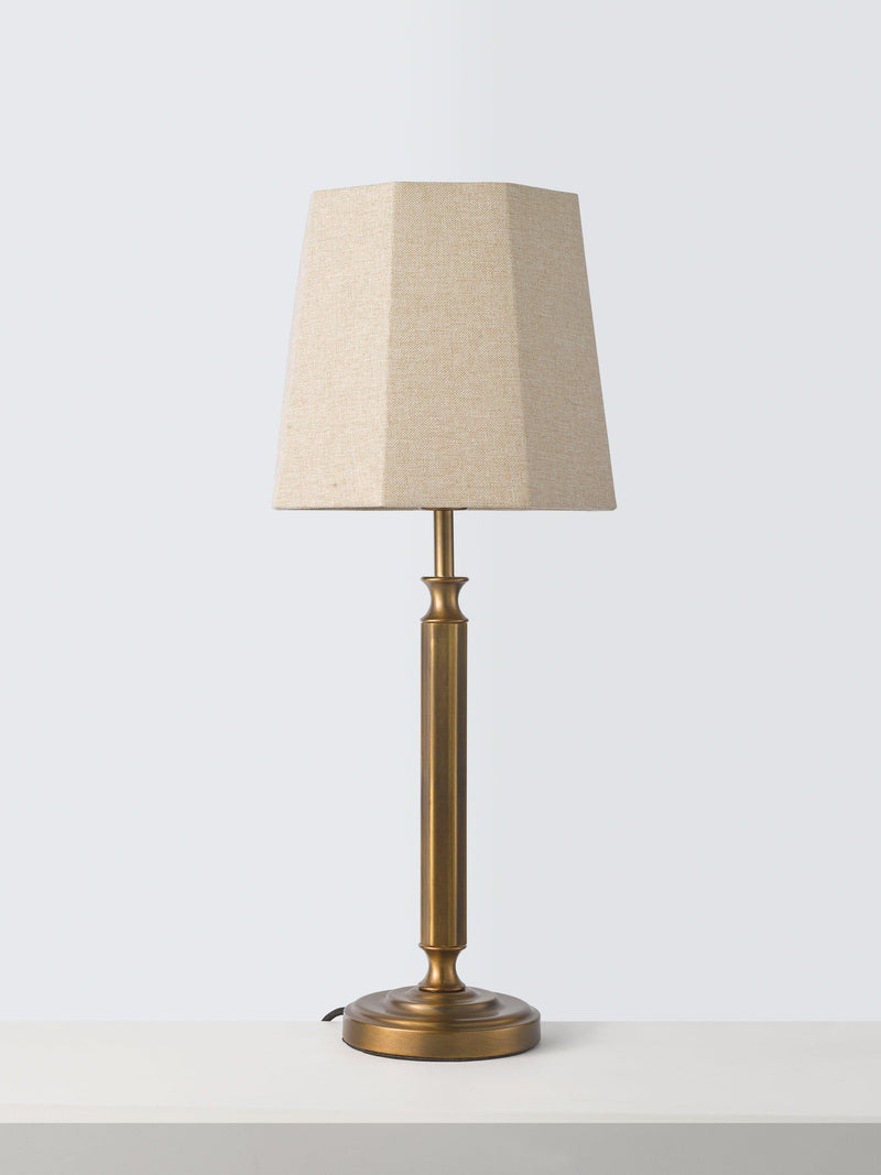 John Lewis Winchester table lamp in antique brass (British brand)