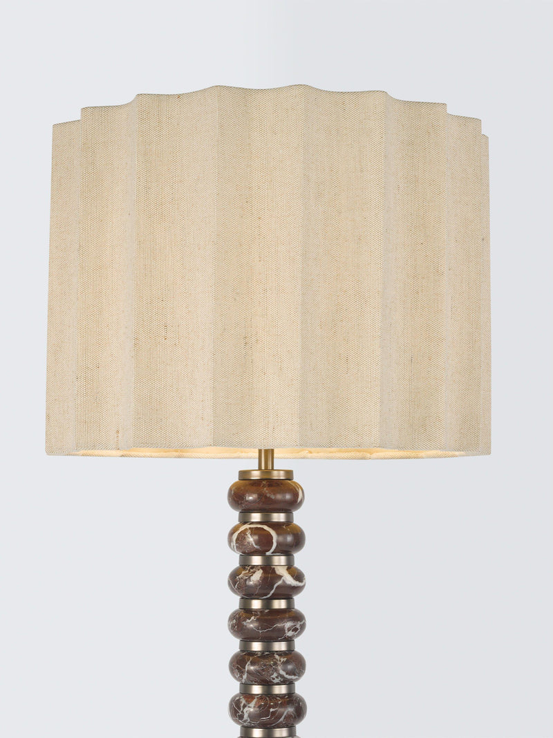 John Lewis Arlowe floor lamp Rosso Lepanto marble base, UK version
