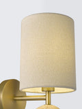 John Lewis Pebble wall light travertine marble linen shade - British product