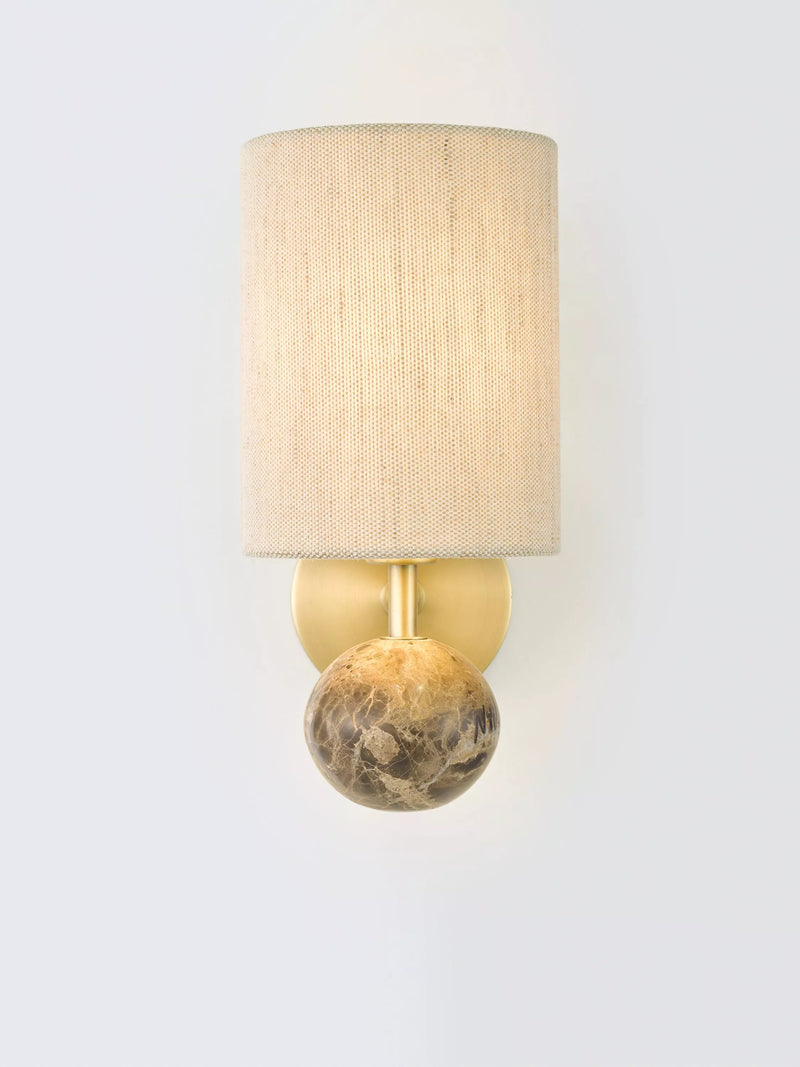 John Lewis Pebble Wall Light, Emperador Marble