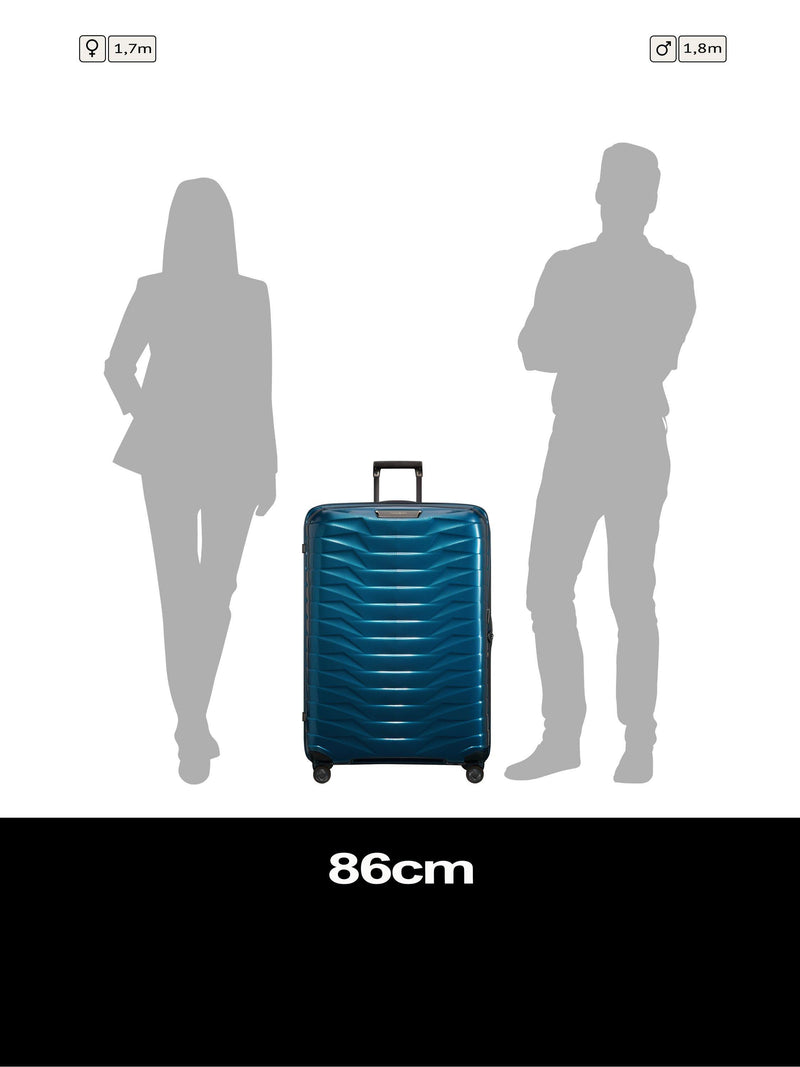 Samsonite Proxis 86cm suitcase, imported from the UK