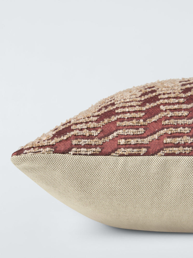John Lewis Samba rectangular cushion red wine 40x60cm (British brand)