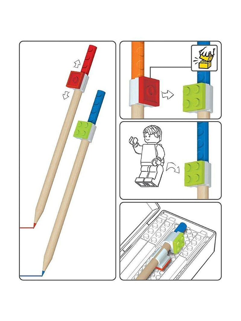 LEGO colouring pencils set of 12 - imported from the UK