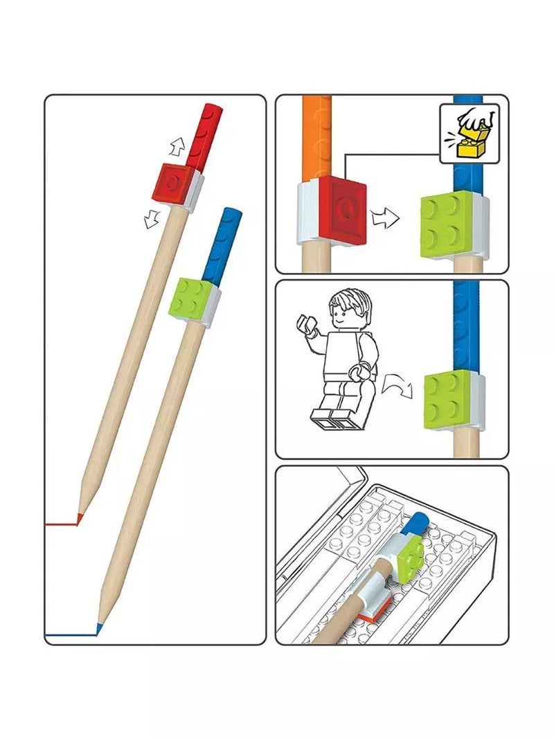 LEGO colouring pencils set of 12 - imported from the UK