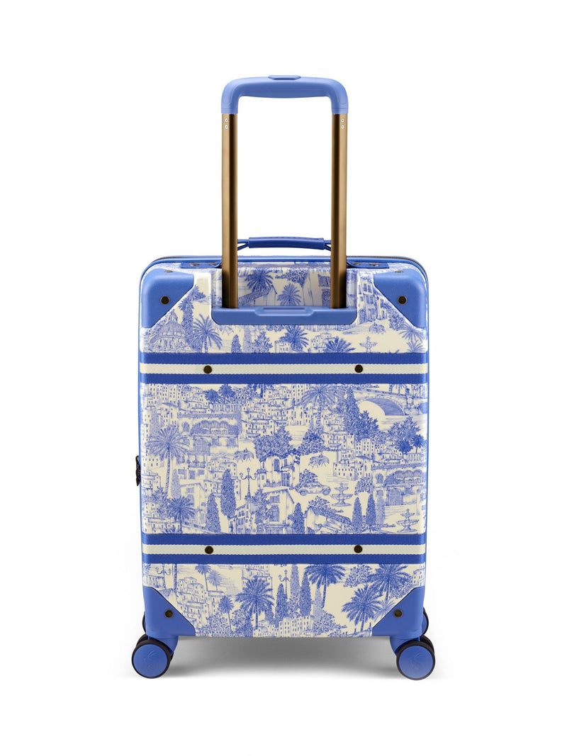 Joules Boathouse cabin suitcase 38L in blue multi - British product