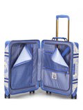 Joules Boathouse cabin suitcase 38L in blue multi - British product
