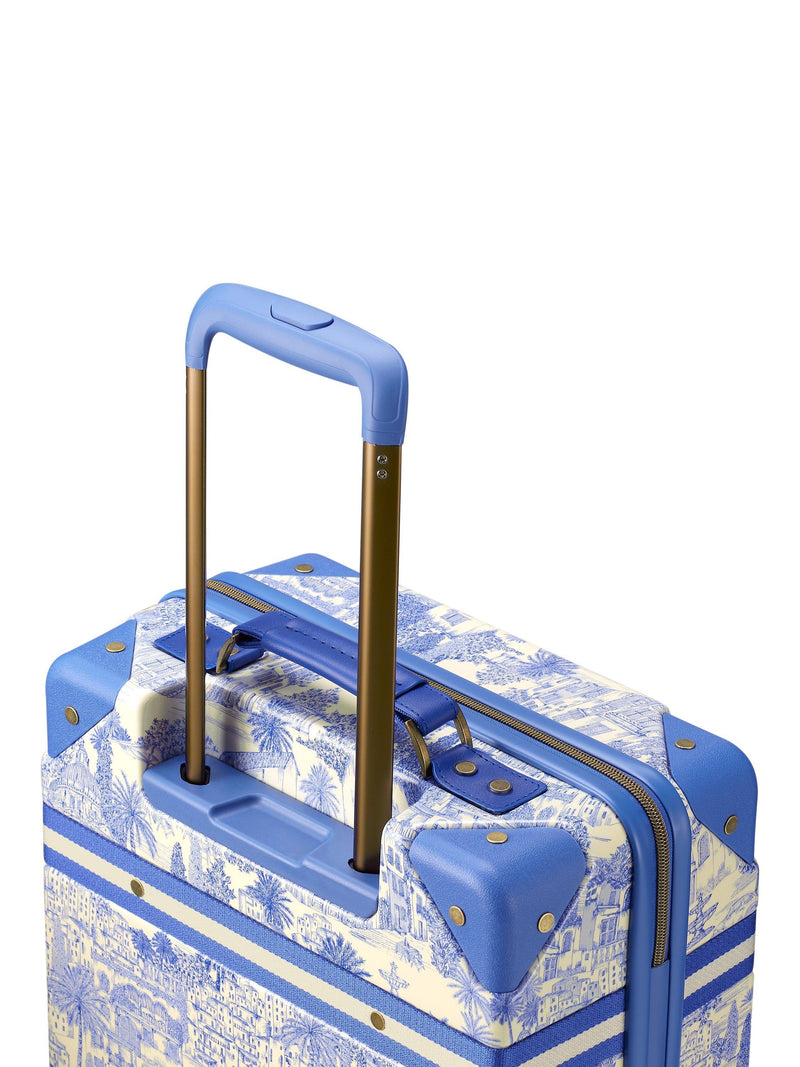 Joules Boathouse cabin suitcase 38L in blue multi - British product